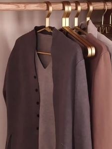 Luxury-luxury Style Thick Aluminum Alloy Clothes Hanger Clothes Rack for Men Household Clothes Holder Adult Clothing Support