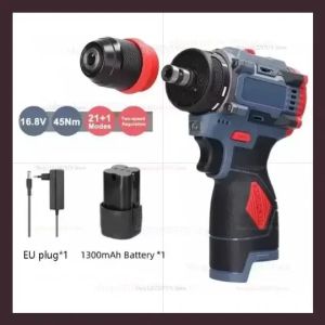 OLOEY | Máy Khoan Vặn Vít Không Dây 16.8V Với Pin Lithium 2 Tốc Độ Điều Chỉnh Được Dụng Cụ Điện Dùng Cho Sửa Chữa DIY Tại Nhà