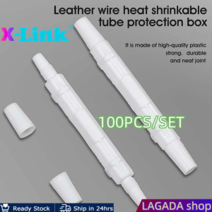 100pcs Round Fiber Optical Protection Box/Drop Cable Protection Box/Fusion Tube Cover
