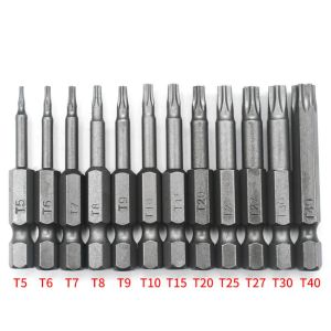 12pcs 50mm Hexagon Magnetic Screwdriver Bit Set Hex Shank Hex Head Screwdriver Bits Electric Tool