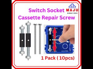 MAJU Switch Socket Repair Rod Wall Mount Cassette Screws 10pcs - 86Type Box Tool with Wrench - Corrosion and Rust Resistant, Durable and Easy to Use