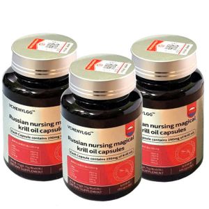 Dầu nhuyễn thể Russian Nursing Magical Krill Oil 1000mg thương hiệu Vchenylgg hộp 60 viên hàng nhập khẩu