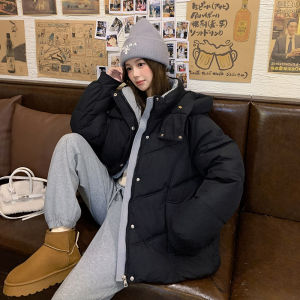 Puella Bread Coat Womens Loose Windproof Warmth Outerwear Winter New Arrival Anti-Aging Premium Style Long Sleeve Zipper