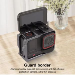 20250313 Aluminum Frame Cage for Insta360 Ace Pro 2 Metal Protective Case with Cold Shoe Frame for Insta360 Ace/Insta360 Ace Pro