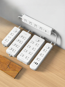 CHNT | Wall Socket Extension Cord with Multiple Outlets Independent Control for Home