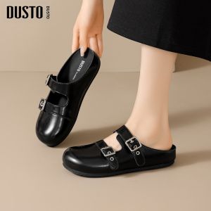 DUSTO | Thick Sole Enclosed Toe Summer Beach Slippers