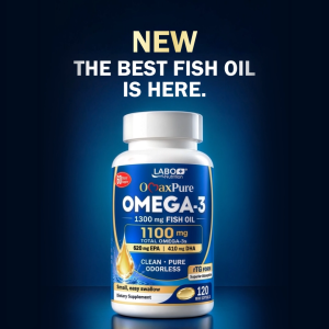 [3 Boxes] LABO Nutrition OmaxPure 1100mg rTG Omega-3 Fish Oil EPA DHA | IFOS Certified High Potency Pure & Fresh | Heart Health Brain & Active Lifestyle Mini Softgels 360s | No Fishy Burps Aftertaste