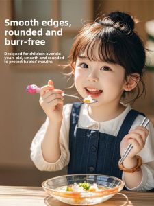 YOULUNMEI | Portable Childrens Cutlery Set with Storage Box