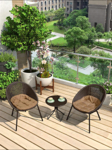 ZIYE | Purple Leaf Mini Balcony Suitable Simple Outdoor Patio Set