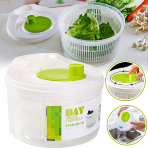 Quivlox Salad Spinner Dryer Vegetable Fruit Food Dehydrator Quick Drying Multifunctio Manual Kitchen Household Vegetable Dehydrator