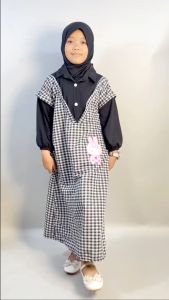 Gamis Anak Kotak Kombinasi Usia 3-11 Tahun 158 NONYFASHION