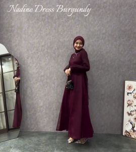 Terbaru Gamis Couple Kemeja Nadin Terbaru 2024 Baju Muslimah Dress Pesta Kondangan Lamaran Tunangan Kekinian Gamis Muslim Baju Lebaran