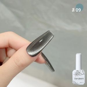 Vendeeni 9 สีคริสตัลกว้าง Cat Eye Gel เล็บ Magnetic UV LED เจล Lacquer Smoothie คริสตัล Cat Eye Nail Art เจลเคลือบเงา