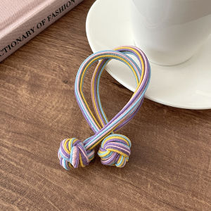 Premium Button Hair Ties for Women Non-Sagging Adult Hair Bands Fashionable Hair Accessories Fresh out New 2025 Pink Empress