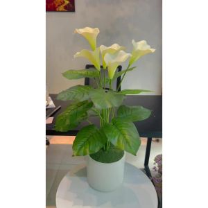 Cây hoa rum giả - Size 65cm đến 100cm - Cây giả hoa lụa trang trí nhà cửa