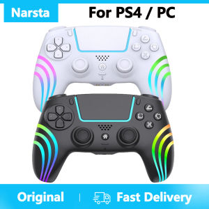 For PS4 Controller RGB Wireless Bluetooth Game Controller Joystick Gamepad Dual Vibration For PlayStation 4 PC Controller