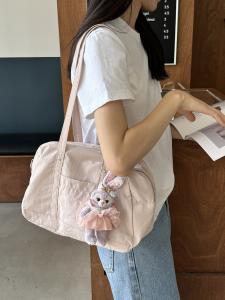 Casual Commuter Canvas Tote Bag Lightweight Large Capacity Underarm Handbag for Traveling Shopping And Daily Use