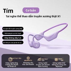 Tai Nghe Bluetooth 5.4 Dẫn Truyền Xương POLVCDG X1 Bộ Nhớ 32GB Tai Nghe Thể Thao Không Dây Tai Nghe Chạy Bộ Mở Có Micro
