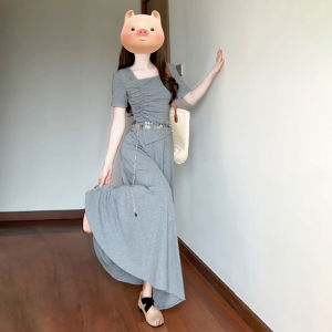 Ge·an·fei | Elegant Waist-Cinching Long Dress Summer 2026 New