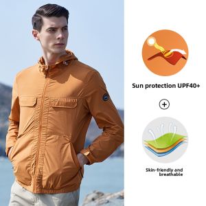 Jeep | Jeep Ultra-Thin Skin Shirt Mens Lightweight Breathable UV Protection Sports Jacket Beach Cycling Outdoor Travel Windbreaker