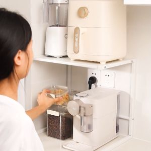SG 2 Tier Kitchen Countertop Microwave Airfryer Coffee Machine Rice Cooker Appliances Storage Rack By Thehomeshoppe