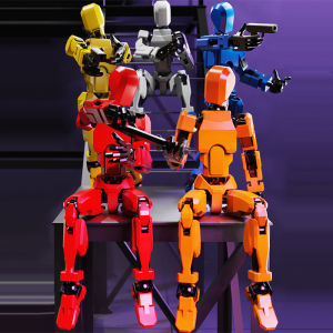 Wonderful Toys 3D Printed Action Figure Decompressio Multi-Jointed Movable Figures Toys Printed Lucky 13 Dummy Customized Mechanical Style
