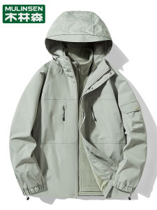 Womens Fleece Lined Thick Outdoor Sports Jacket Windproof Waterproof Three-in-One Zipper Closure Casual Style Regular Sleeve