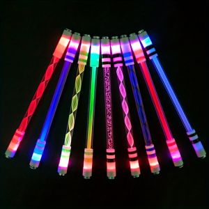 Glowing LED Spinning Pen-RollingStress-Relieving Toy with Mesmerizing Lights-Gift for ChristmasHalloweenThanksgiving
