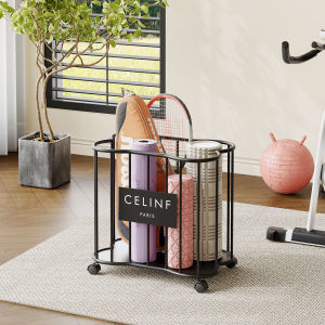 Multi-purpose Storage Rack Moveable Gym Equipment Organizer