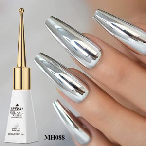 10ml Metallic Gel Nail Polish Metallic Mirror Effect Red Gold Silver Semi Permanent Soak Off UV LED Gel Varnish Nail Supplies