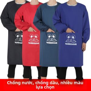 Đồ Bảo Hộ Lao Động Dài Tay Chống Thấm Nước Thời Trang Dễ Thương Cho Nam Và Nữ Làm Việc Nhà Bếp Đồ Bảo Hộ Lao Động