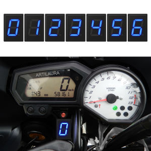 Super 6 Speed Display Universal Light Neutral Gear Indicator Display Motorcycle Speedometer Electronic Blue Led for Off-road