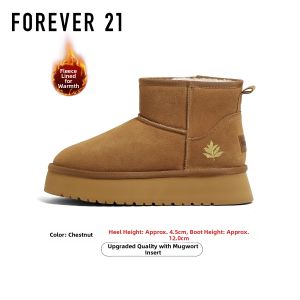 Forever21 | Warm Waterproof Slip-resistant Leather Snow Boots