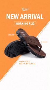 Working Sneakers For You Sandal Jepit Pria Dewasa Kasual Code R 22 Size 39-43