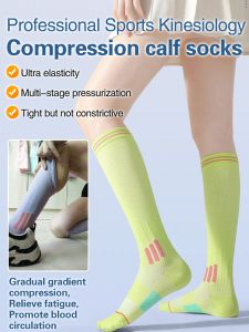 Professional Sport Compression Calf Socks For Pain Relief Running Travel Sports Socks