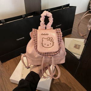 Retro Cute Hellokitty Womens Mini Fashion Commuter Backpack 2025 Autumn Winter New Style Soft PU Material Cartoon Pattern