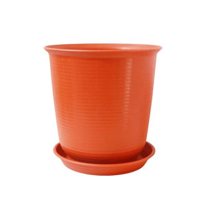 Eco-Friendly Large Size Resin Plastic Nordic Style Indoor Outdoor Courtyard Simulation Ceramic Flower Pot for Flowers And Plants