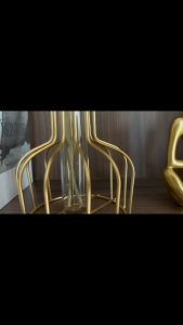 Pasu Bunga Hiasan Ruang Tamu Simple Hollow Iron Vase Decoration Home Living Room