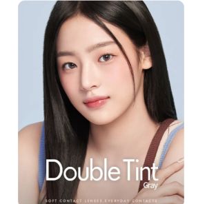 [Olens] Double Tint 1Month(2p) Gray Brown + Case