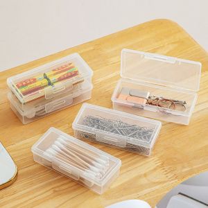 ZOOGGJZ Multi-purpose Transparent Storage Box Plastic with Lid Storage Case Small ID Card Organizer Small Thing Container for Storing Jewelry