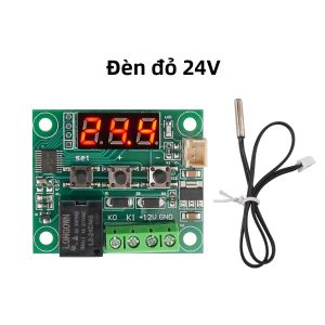 Bộ Điều Chỉnh Nhiệt Độ Kỹ Thuật Số LED DC24V W1209 Bộ Điều Khiển Nhiệt Độ Chính Xác Cao -50~110 ° C Có Đầu Ra Rơle Để Điều Khiển Sưởi Ấm Và Làm Mát