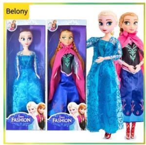 30ซม.แช่แข็ง Barbie ตุ๊กตา Princess Action Figures หญิงตุ๊กตาของขวัญสำหรับเด็ก แช่แข็ง ตุ๊กตาเอลซ่า ตุ๊กตายาง 18 หญิ