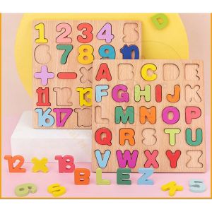V.TOP Mainan Edukasi Anak Puzzle 20*20cm Kayu Abjad Alphabet ABC Huruf Besar Kids Education Toys Wood Letters