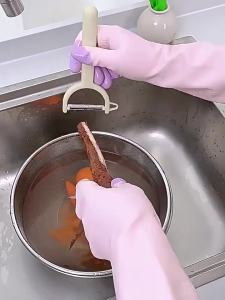 Waterproof Slip Resistant Rubber Latex Gloves for Household Kitchen