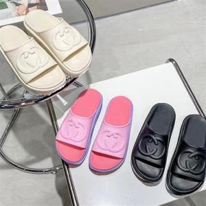 รองเท้าแตะส้นหนาสำหรับผู้หญิง สวมใส่กลางแจ้งในช่วงฤดูร้อน รองเท้าแตะชายหาดแบบสวมสบาย สไตล์เกาหลี ทรงหัวมน