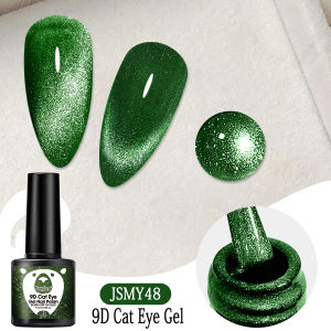 Groillim Single Pack Crystal Cat Eye Gel Nail Polish: Crystal cat eye effect glossy and shiny salon quality perfect for DIY a