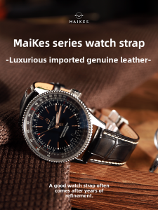 Maikes | Genuine Leather Mens Watch Strap for Super Ocean Avenger
