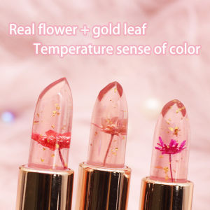 Ta💋.PNF Lipstik Jelly Bunga Kering Pelembab Tahan Lama Tidak Pudar Berubah Warna Balsem Bibir