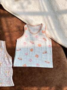 เสื้อกล้ามเด็ก แรกเกิดถึง6เดือนเสื้อกล้ามหน้าร้อนผ้านุ่มใส่สบาย