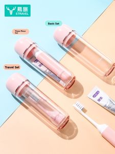Portable Mini Travel Kit Foldable Toothbrush Toothpaste Cup ETRAVEL